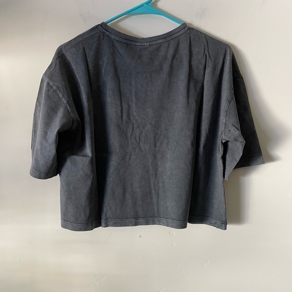 VERA MODA ladies size Short sleeve t shirt. Cropped top. “Rock’n Roll forever” - Picture 2 of 3